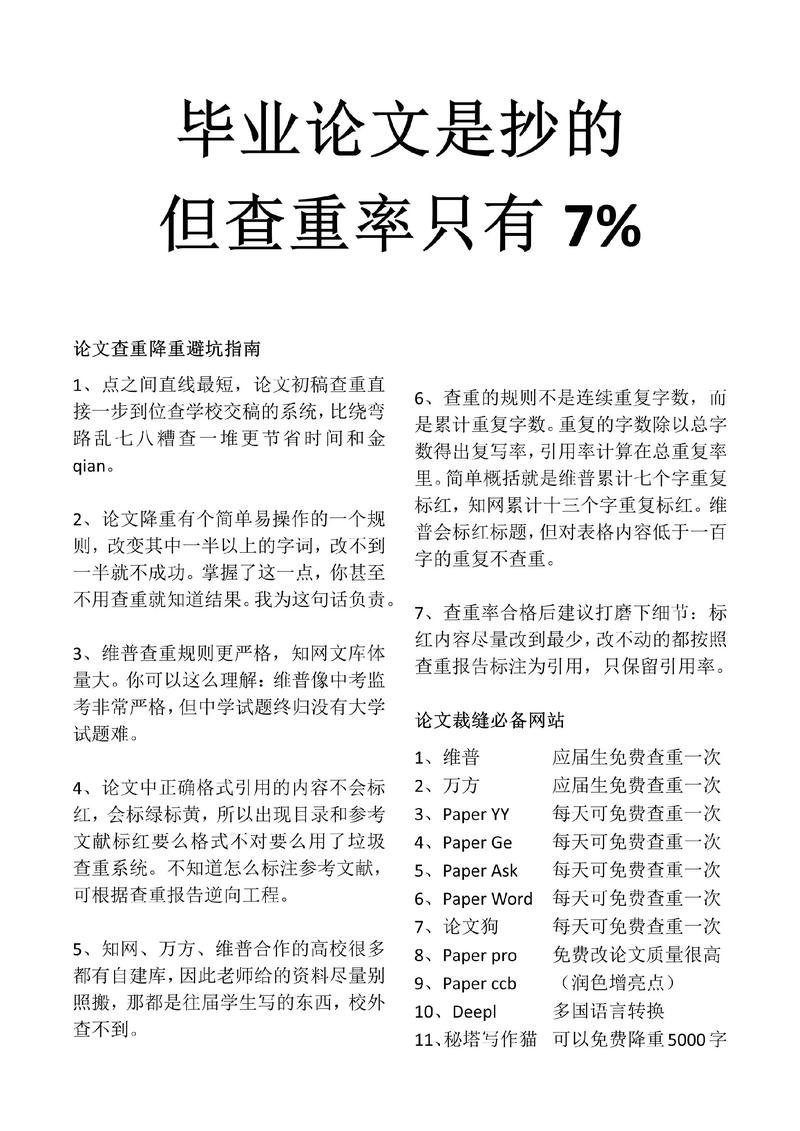 文献综述降重攻略：最高重复率的章节怎么改（附Before/After对比）